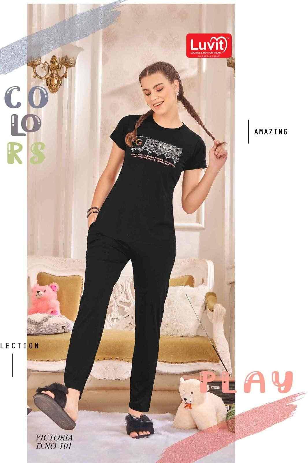 Victoria By Luvit 101 To 108 Series Designer Stylish Fancy Colorful Beautiful Party Wear & Ethnic Wear Collection Tencel Night Suits At Wholesale Price