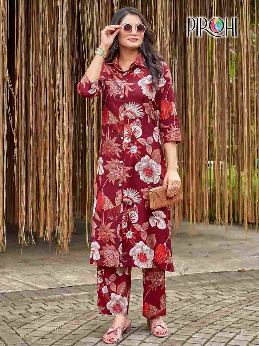 Kimora By Pirohi 101 To 108 Series Designer Stylish Fancy Colorful Beautiful Party Wear & Ethnic Wear Collection Viscose Vertican Co-Ord At Wholesale Price