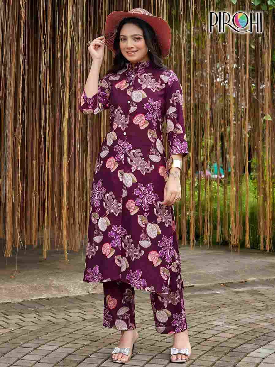 Kimora By Pirohi 101 To 108 Series Designer Stylish Fancy Colorful Beautiful Party Wear & Ethnic Wear Collection Viscose Vertican Co-Ord At Wholesale Price