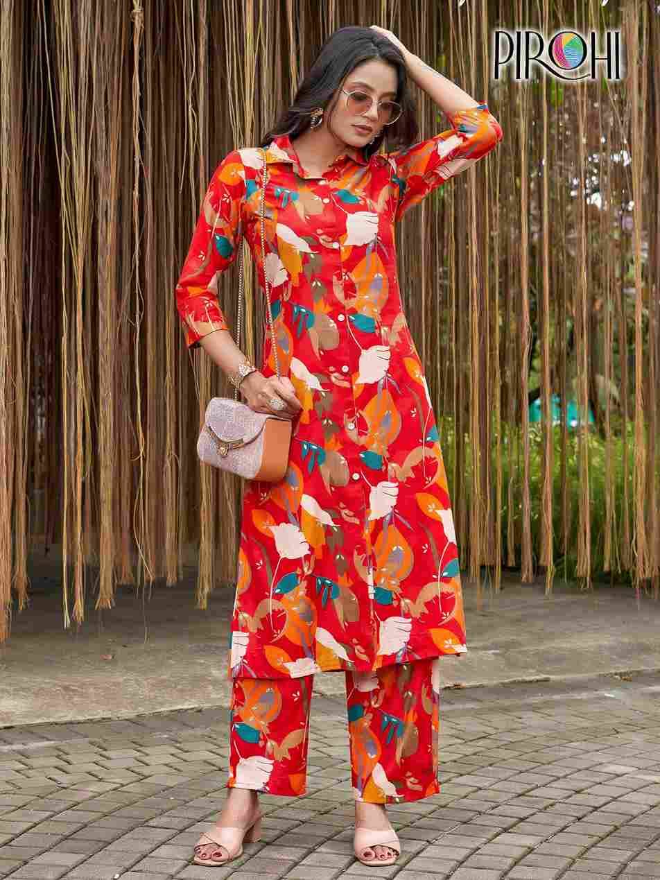 Kimora By Pirohi 101 To 108 Series Designer Stylish Fancy Colorful Beautiful Party Wear & Ethnic Wear Collection Viscose Vertican Co-Ord At Wholesale Price