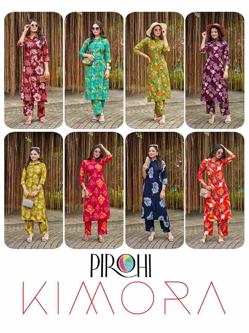 Kimora By Pirohi 101 To 108 Series Designer Stylish Fancy Colorful Beautiful Party Wear & Ethnic Wear Collection Viscose Vertican Co-Ord At Wholesale Price