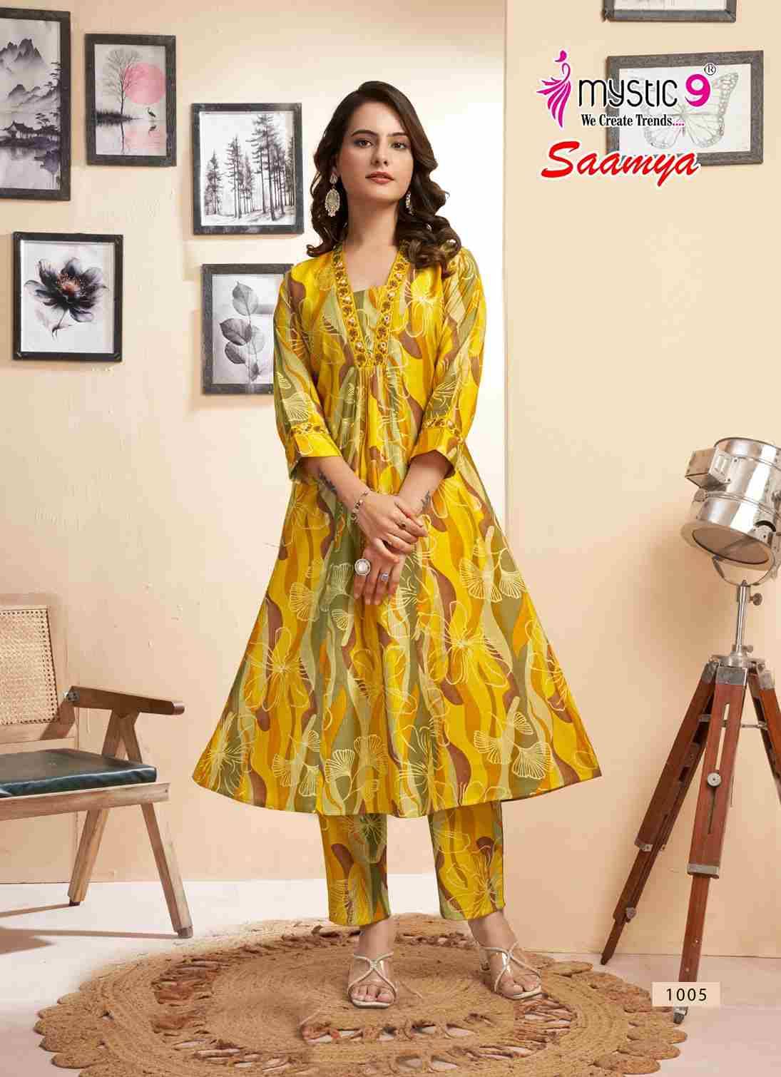 Saamya By Mystic 9 1001 To 1010 Series Designer Stylish Fancy Colorful Beautiful Party Wear & Ethnic Wear Collection Fancy Co-Ord At Wholesale Price