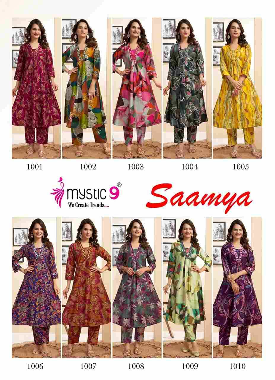 Saamya By Mystic 9 1001 To 1010 Series Designer Stylish Fancy Colorful Beautiful Party Wear & Ethnic Wear Collection Fancy Co-Ord At Wholesale Price