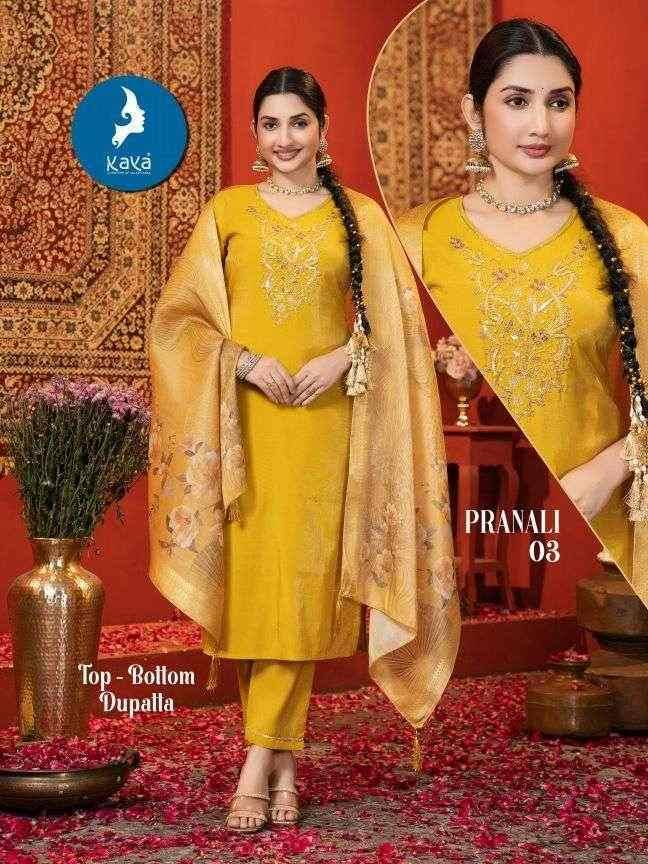 Pranali By Kaya 01 To 06 Series Beautiful Stylish Festive Suits Fancy Colorful Casual Wear & Ethnic Wear & Ready To Wear Roman Dresses At Wholesale Price