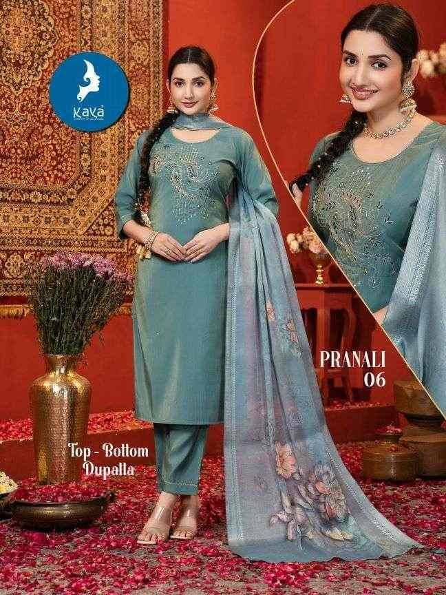 Pranali By Kaya 01 To 06 Series Beautiful Stylish Festive Suits Fancy Colorful Casual Wear & Ethnic Wear & Ready To Wear Roman Dresses At Wholesale Price