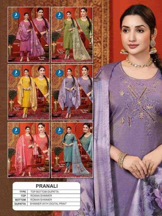 Pranali By Kaya 01 To 06 Series Beautiful Stylish Festive Suits Fancy Colorful Casual Wear & Ethnic Wear & Ready To Wear Roman Dresses At Wholesale Price