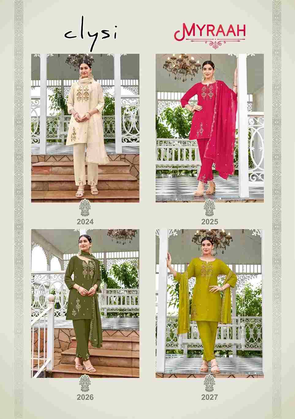 Myraah By Clysi 2024 To 2027 Series Beautiful Stylish Festive Suits Fancy Colorful Casual Wear & Ethnic Wear & Ready To Wear Gadhwal Dresses At Wholesale Price