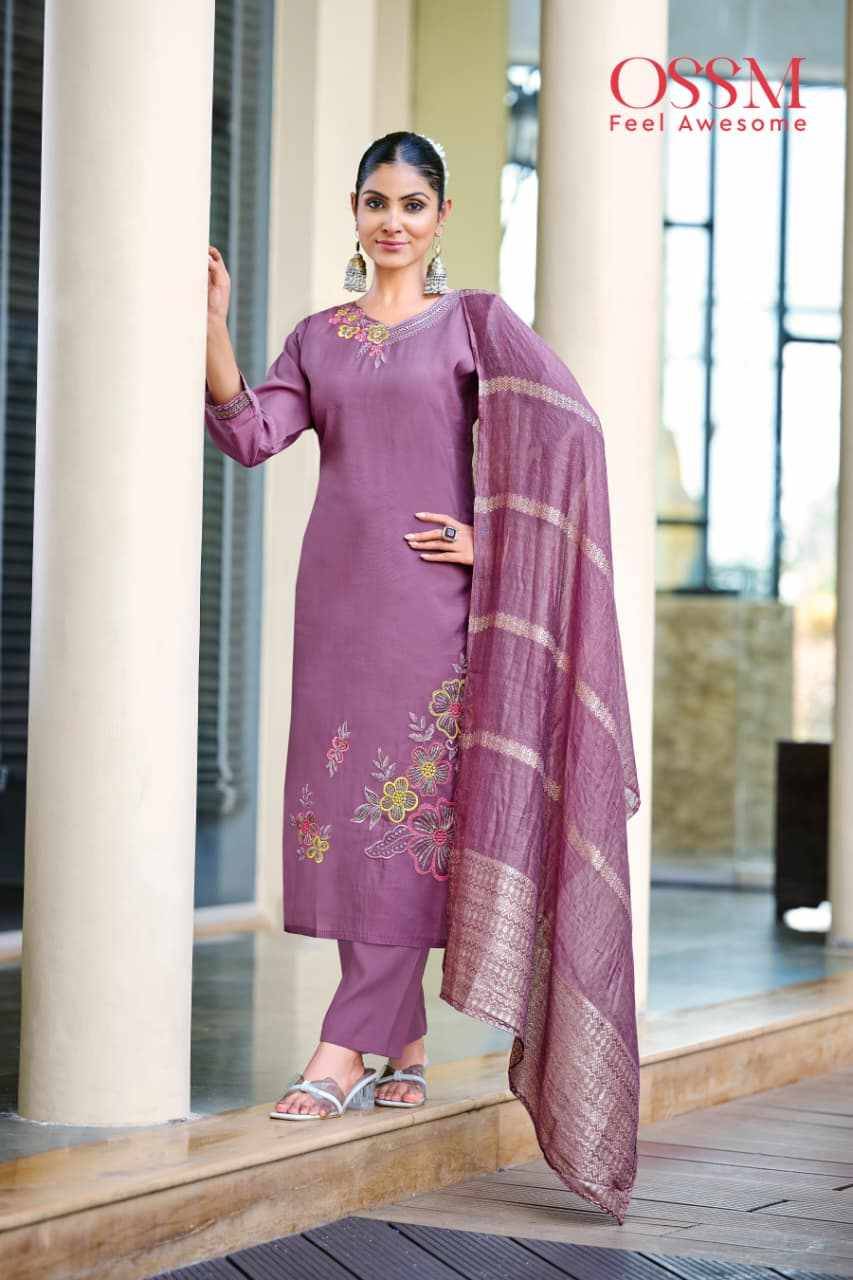Geet By Ossm 1001 To 1006 Series Designer Stylish Fancy Colorful Beautiful Party Wear & Ethnic Wear Collection Roman Silk Dresses At Wholesale Price
