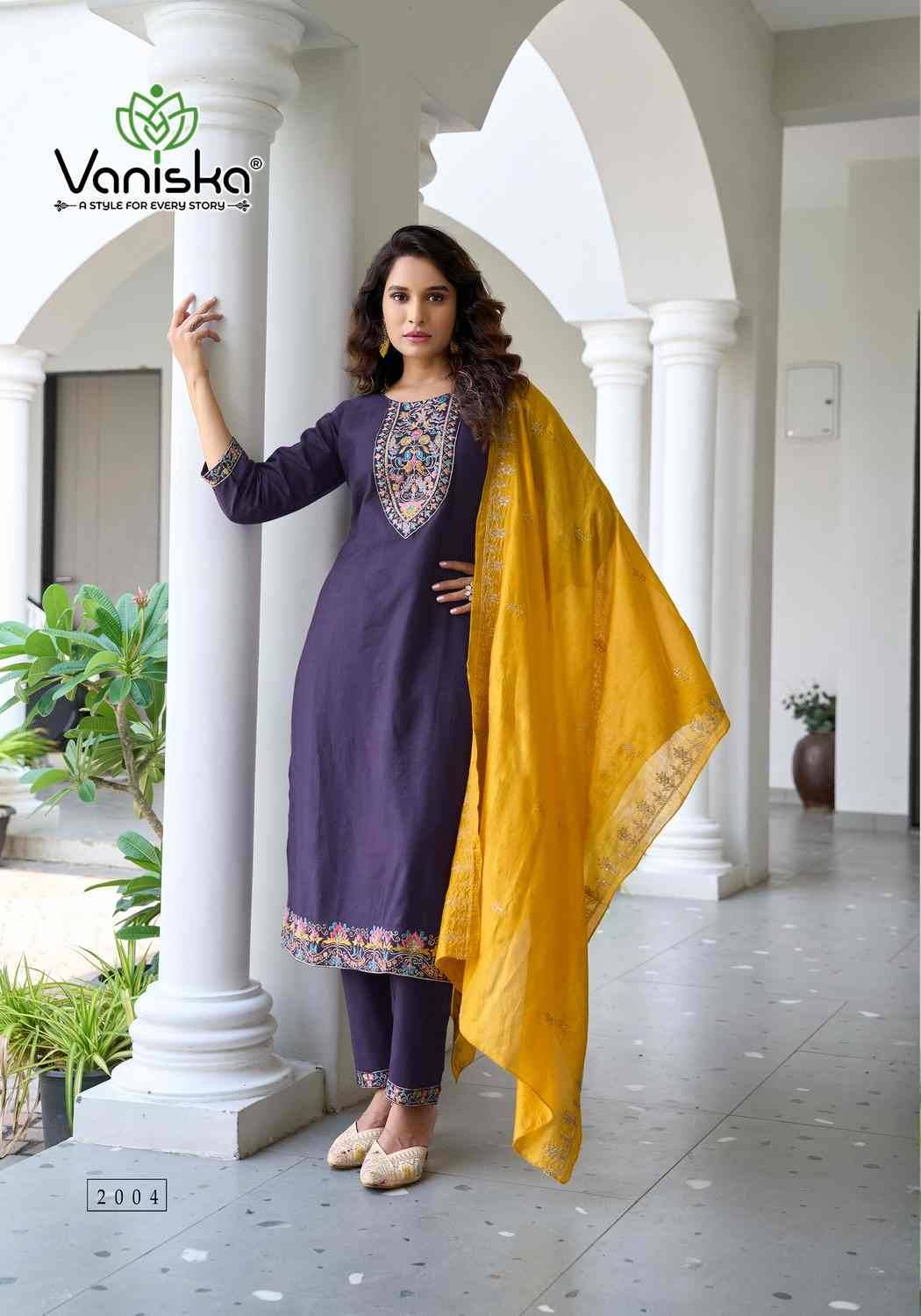 Palak Vol-2 By Vaniska 2001 To 2006 Series Beautiful Festive Suits Colorful Stylish Fancy Casual Wear & Ethnic Wear Vatican Silk Print Dresses At Wholesale Price