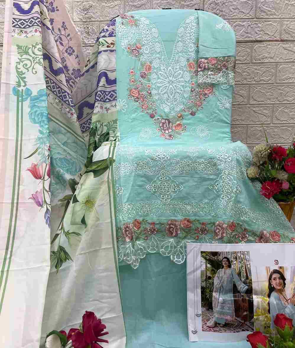 Elaf Vol-4 By Shraddha Designer 4001 To 4004 Series Designer Pakistani Suits Beautiful Stylish Fancy Colorful Party Wear & Occasional Wear Pure Cotton Print Embroidered Dresses At Wholesale Price