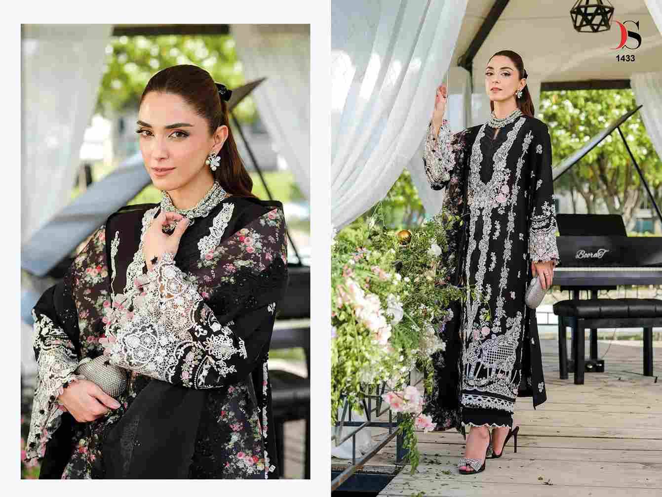 Elaf Vol-4 By Deepsy Suits 1431 To 1436 Series Designer Pakistani Suits Beautiful Stylish Fancy Colorful Party Wear & Occasional Wear Pure Cotton Dresses At Wholesale Price