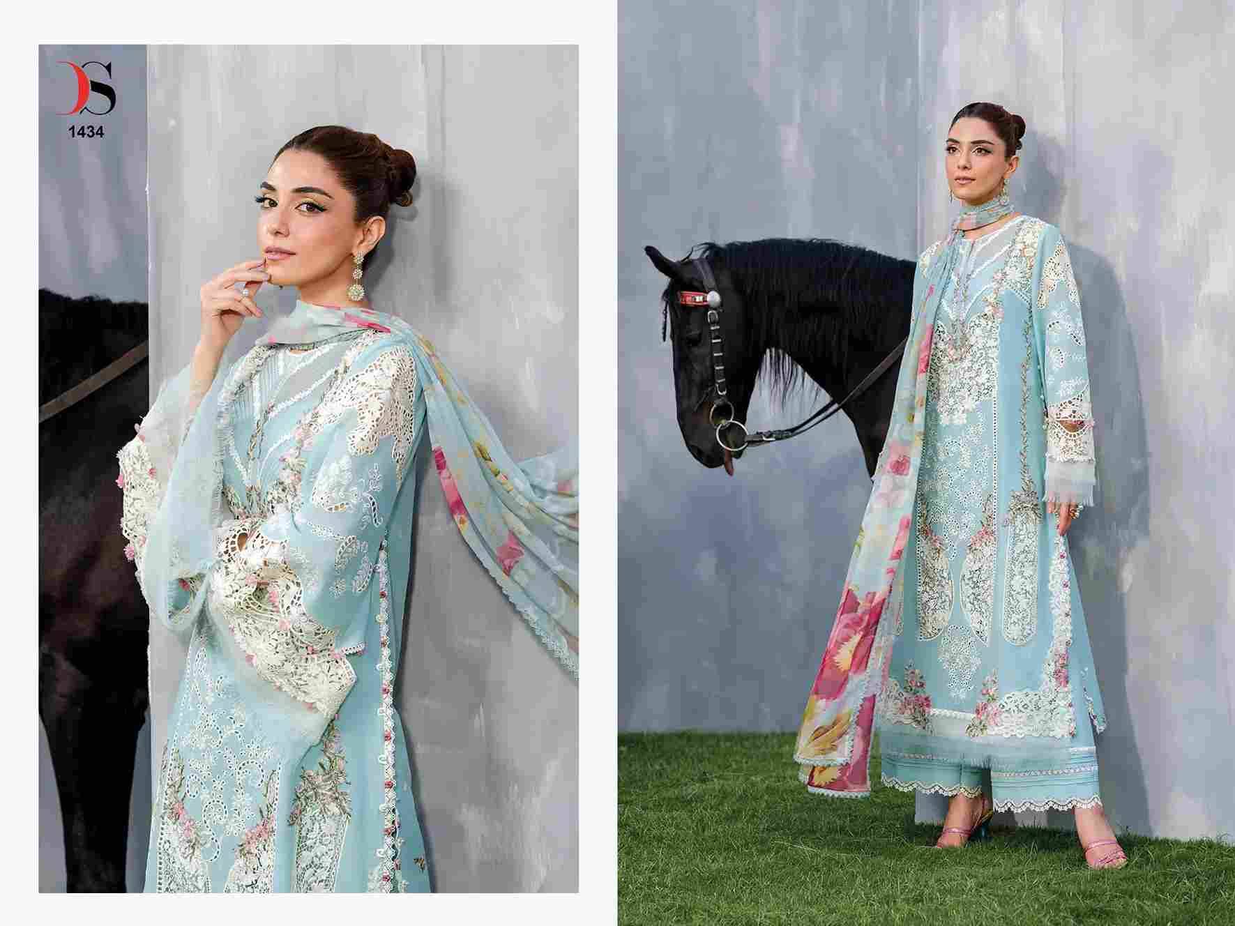 Elaf Vol-4 By Deepsy Suits 1431 To 1436 Series Designer Pakistani Suits Beautiful Stylish Fancy Colorful Party Wear & Occasional Wear Pure Cotton Dresses At Wholesale Price