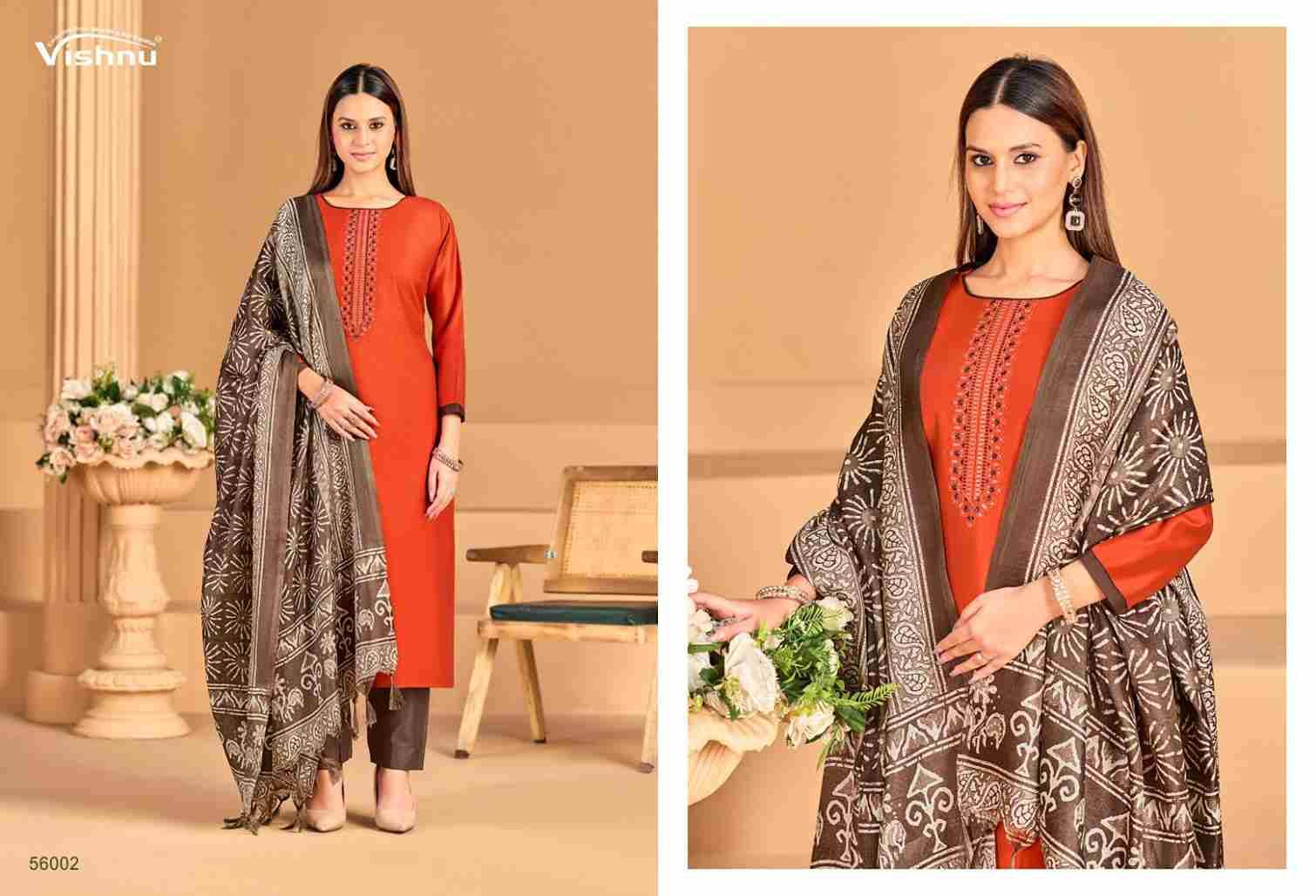 Evanka Vol-14 By Vishnu 56001 To 56012 Series Beautiful Stylish Festive Suits Fancy Colorful Casual Wear & Ethnic Wear & Ready To Wear Roman Silk Print Dresses At Wholesale Price