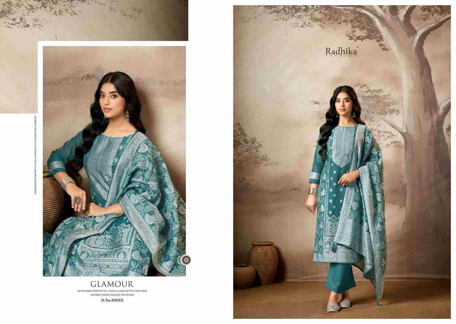 Banarashi Adha Vol-8 By Azara 88001 To 88006 Series Beautiful Stylish Festive Suits Fancy Colorful Casual Wear & Ethnic Wear & Ready To Wear Jacquard Cotton Print Dresses At Wholesale Price