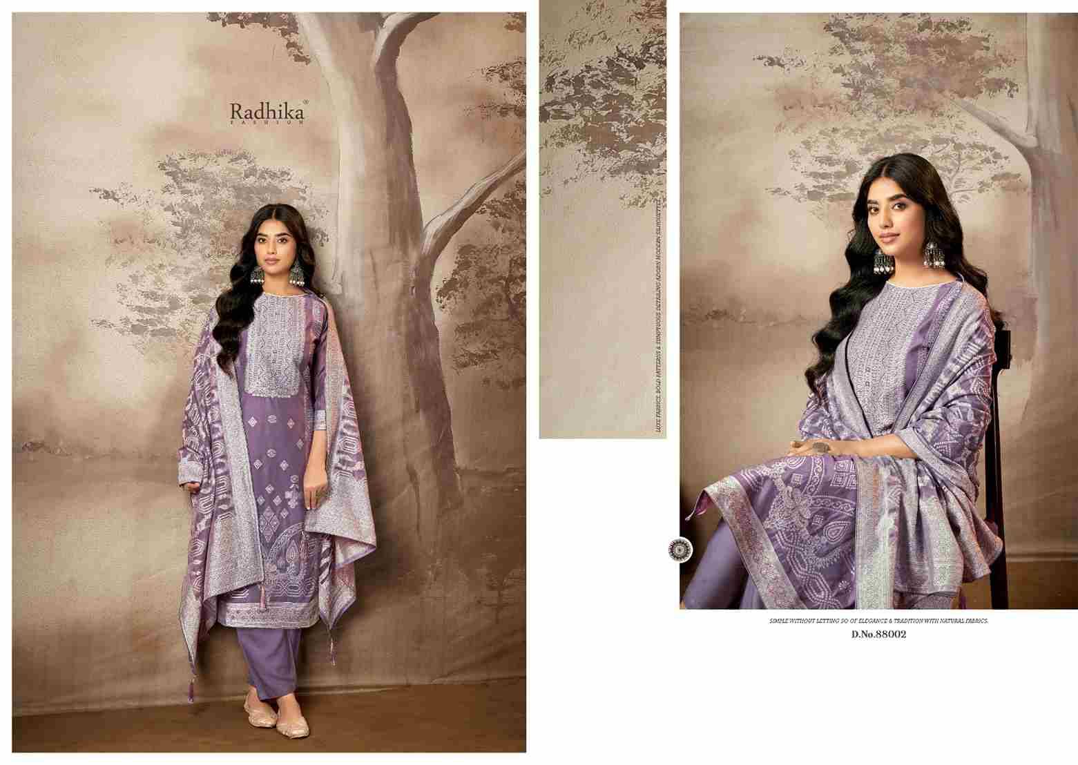 Banarashi Adha Vol-8 By Azara 88001 To 88006 Series Beautiful Stylish Festive Suits Fancy Colorful Casual Wear & Ethnic Wear & Ready To Wear Jacquard Cotton Print Dresses At Wholesale Price