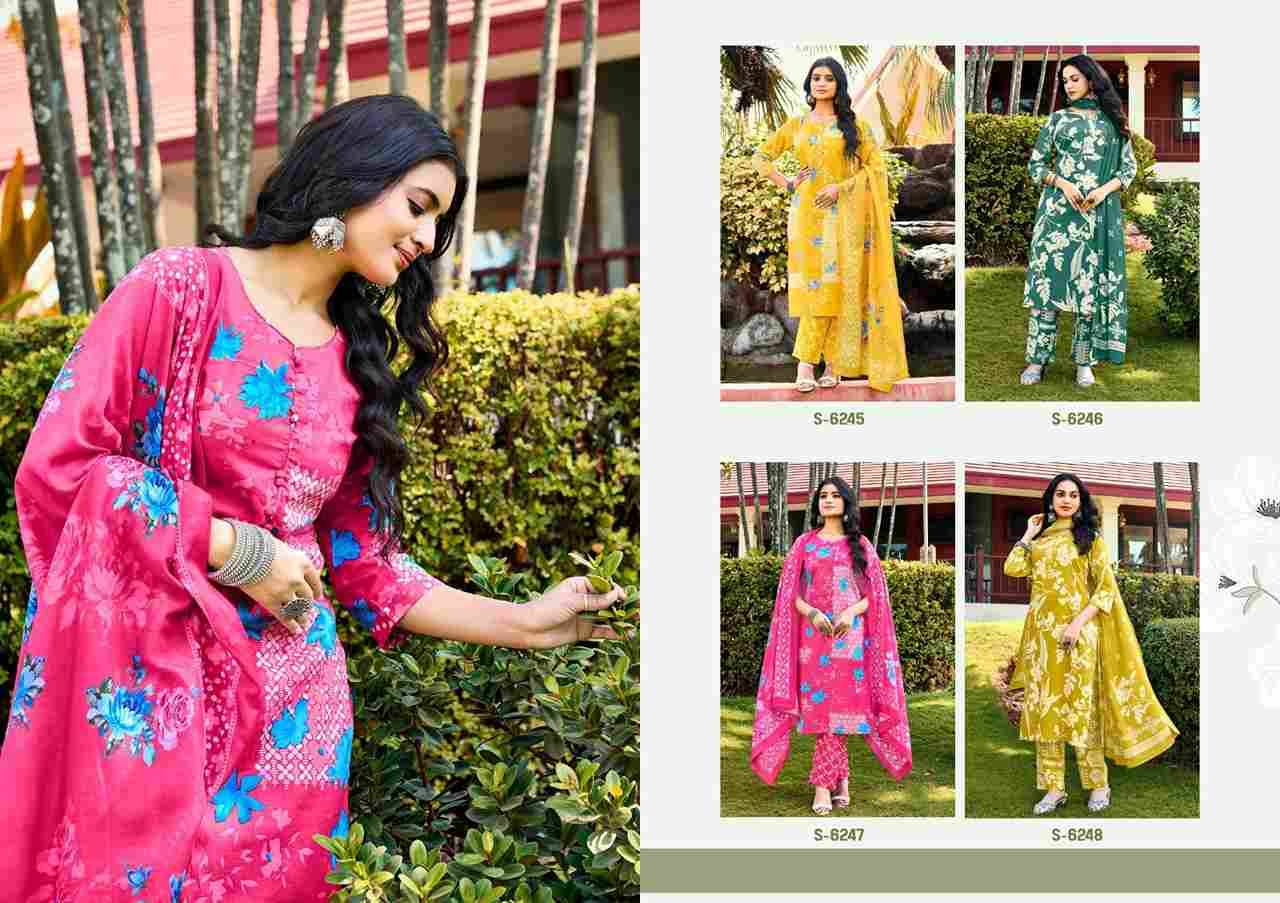 Kiva By SBS 6245 To 6248 Series Beautiful Festive Suits Colorful Stylish Fancy Casual Wear & Ethnic Wear Cotton Dresses At Wholesale Price