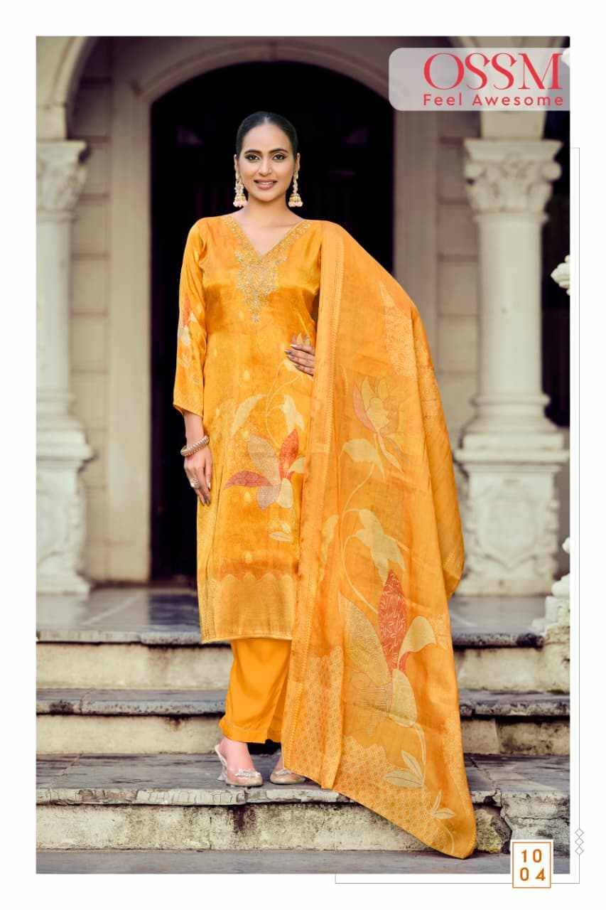Gulabo By Ossm 1001 To 1006 Series Beautiful Festive Suits Colorful Stylish Fancy Casual Wear & Ethnic Wear Jacquard Silk Dresses At Wholesale Price