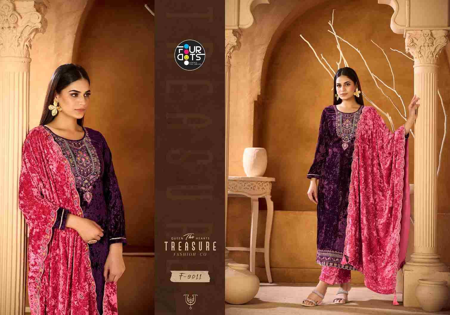 Champion Vol-2 By Four Dots 9011 To 9014 Series Designer Stylish Fancy Colorful Beautiful Party Wear & Ethnic Wear Collection Pure Velvet Dresses At Wholesale Price