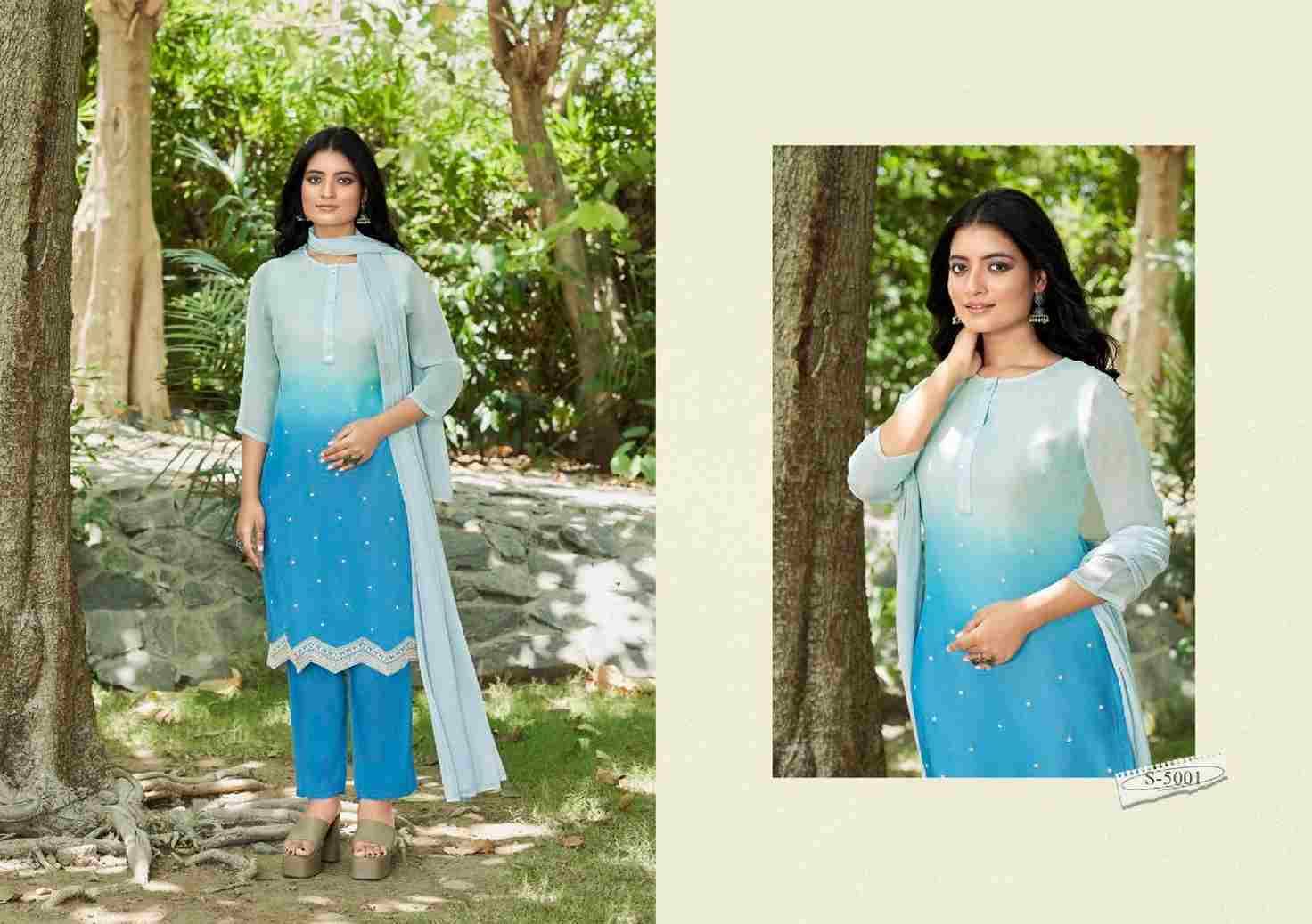 Aakriti By SBS 5001 To 5004 Series Beautiful Festive Suits Colorful Stylish Fancy Casual Wear & Ethnic Wear Viscose Georgette Dresses At Wholesale Price