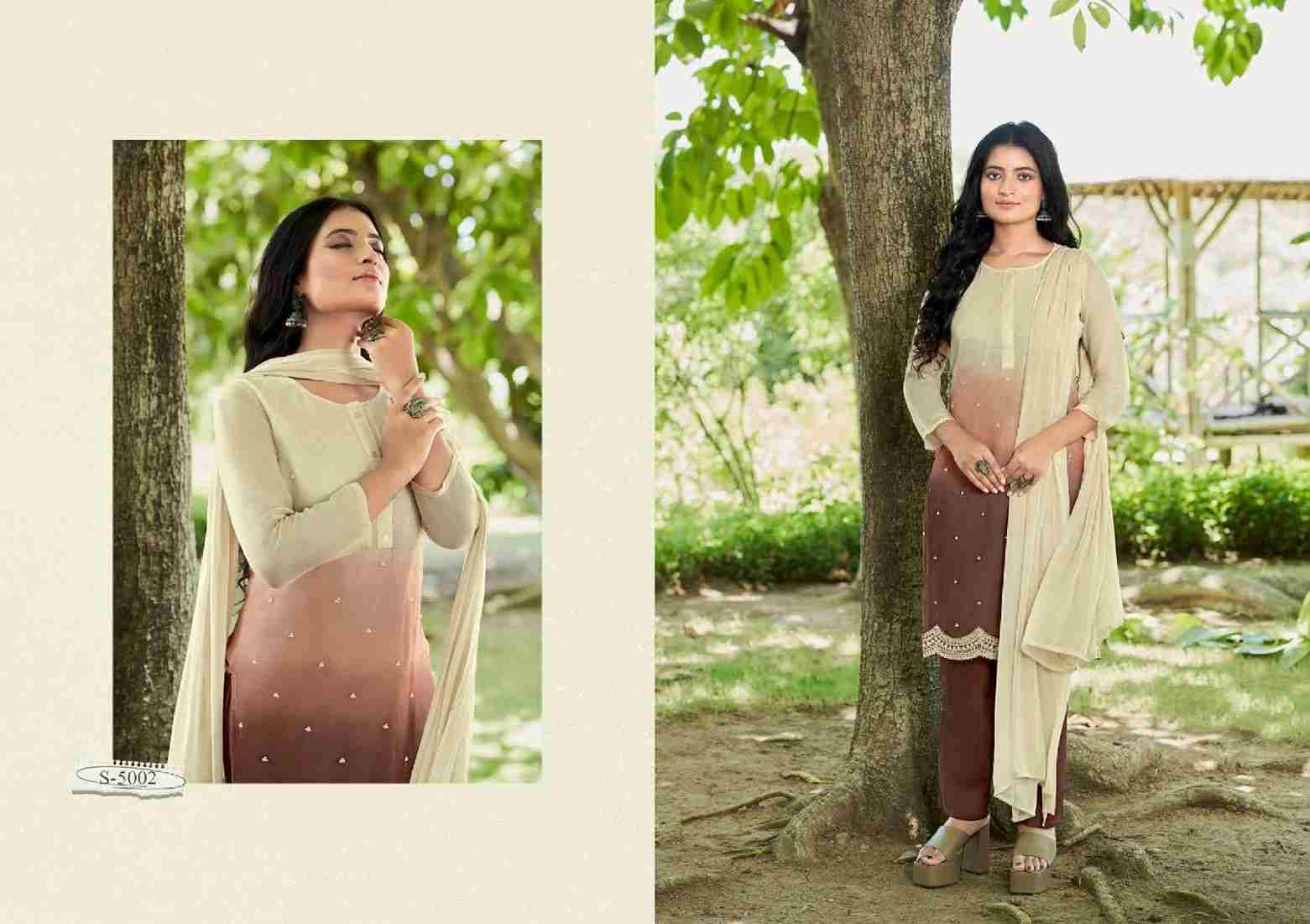 Aakriti By SBS 5001 To 5004 Series Beautiful Festive Suits Colorful Stylish Fancy Casual Wear & Ethnic Wear Viscose Georgette Dresses At Wholesale Price