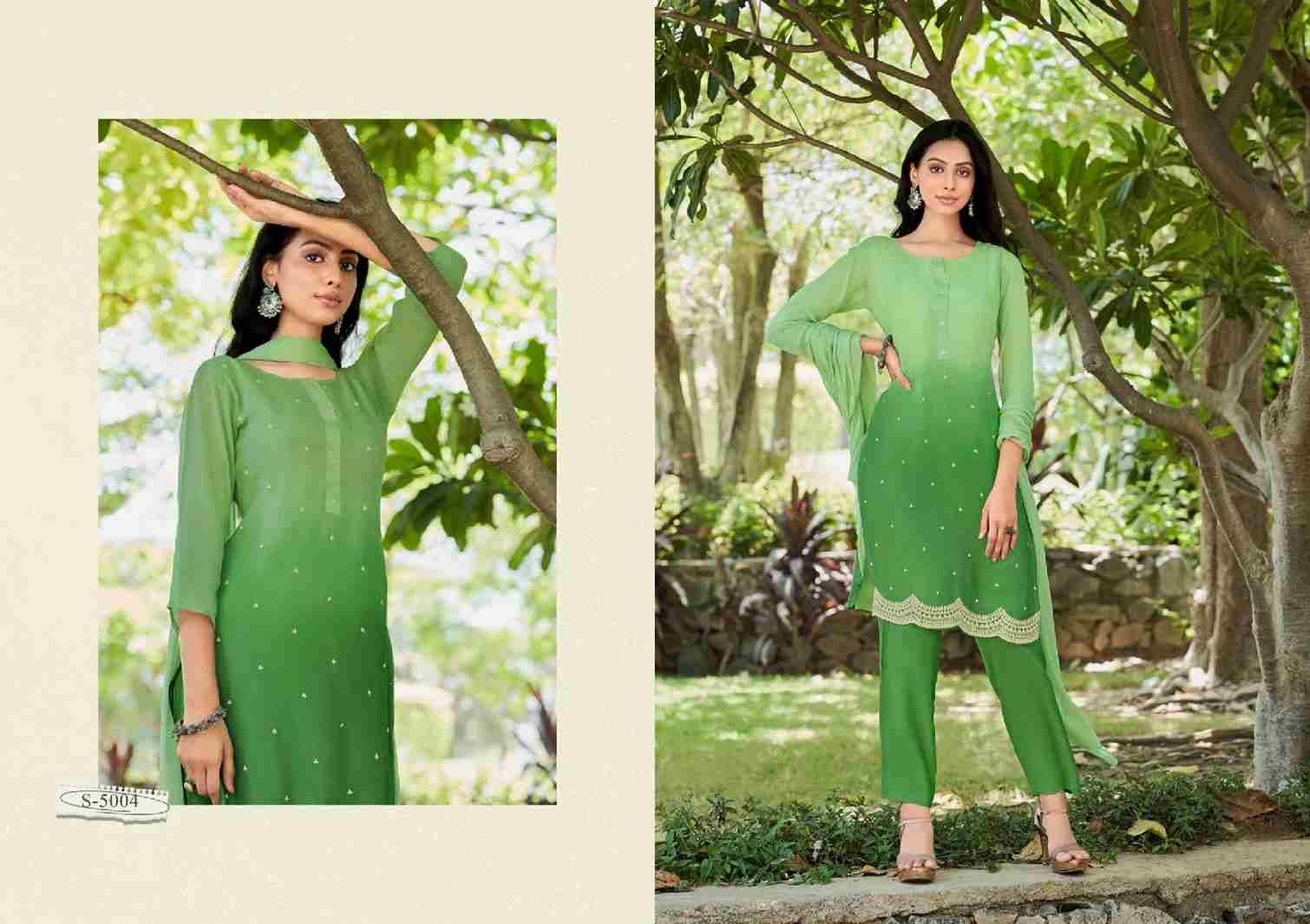 Aakriti By SBS 5001 To 5004 Series Beautiful Festive Suits Colorful Stylish Fancy Casual Wear & Ethnic Wear Viscose Georgette Dresses At Wholesale Price