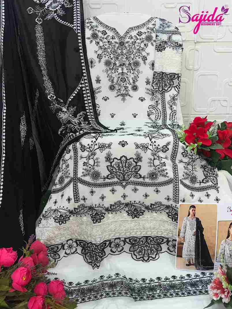 Alya By Sajida Designer Suit 1115-A To 1115-B Series Beautiful Pakistani Suits Stylish Fancy Colorful Party Wear & Occasional Wear Pure Faux Georgette Print Dresses At Wholesale Price