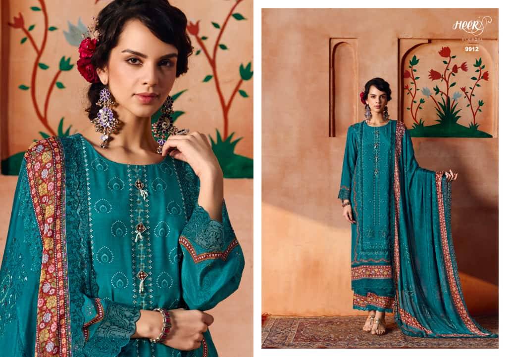 Ishqia By Kimora Fashion 9911 To 9916 Series Designer Festive Suits Collection Beautiful Stylish Fancy Colorful Party Wear & Occasional Wear Pure Muslin Dresses At Wholesale Price