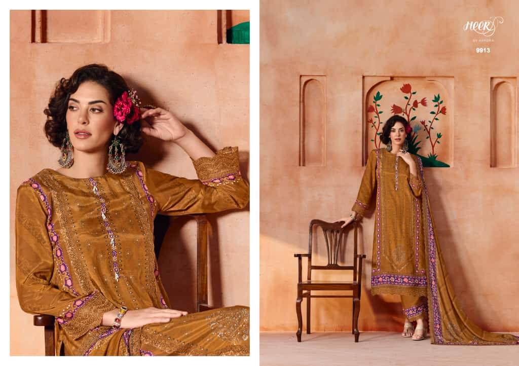 Ishqia By Kimora Fashion 9911 To 9916 Series Designer Festive Suits Collection Beautiful Stylish Fancy Colorful Party Wear & Occasional Wear Pure Muslin Dresses At Wholesale Price