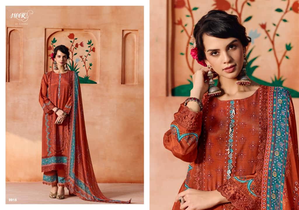 Ishqia By Kimora Fashion 9911 To 9916 Series Designer Festive Suits Collection Beautiful Stylish Fancy Colorful Party Wear & Occasional Wear Pure Muslin Dresses At Wholesale Price