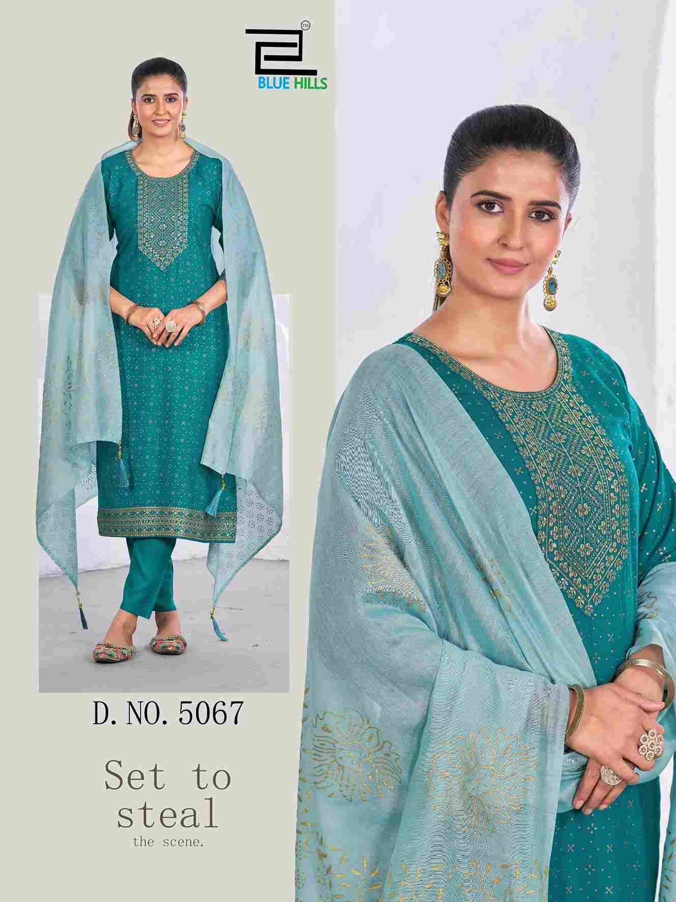 Royal Touch Vol-20 By Blue Hills 5066 To 5070 Series Designer Stylish Fancy Colorful Beautiful Party Wear & Ethnic Wear Collection Rayon Foil Dresses At Wholesale Price