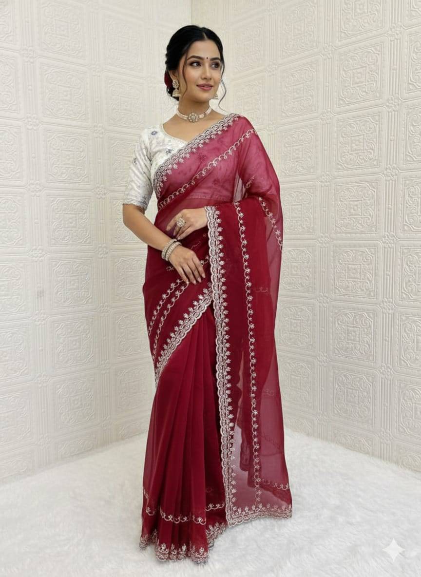 Pc-57 By Fashid Wholesale 01 To 02 Series Indian Traditional Wear Collection Beautiful Stylish Fancy Colorful Party Wear & Occasional Wear Jimmy Choo Sarees At Wholesale Price