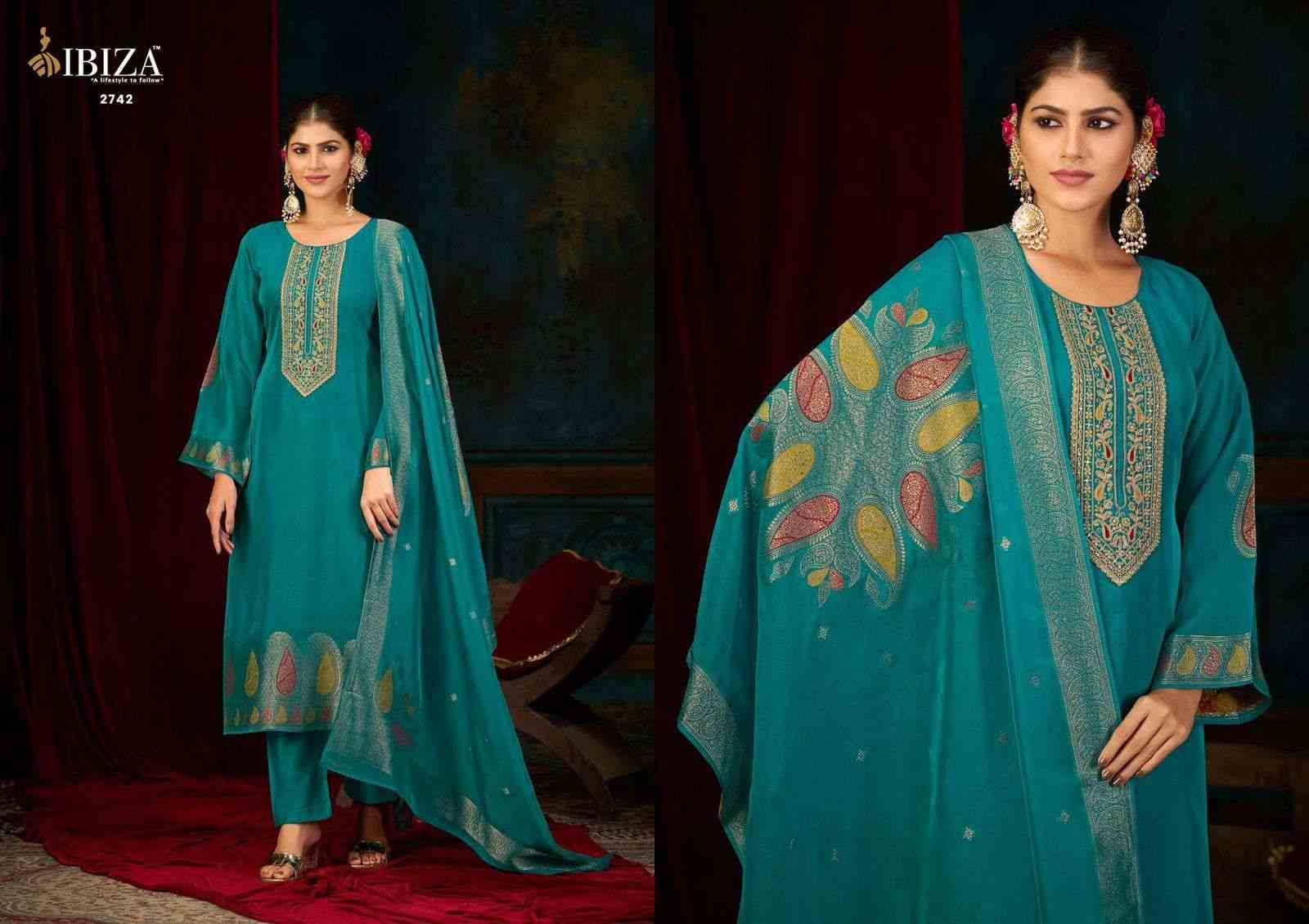 Nova Vol-2 By Ibiza 2741 To 2744 Series Beautiful Festive Suits Colorful Stylish Fancy Casual Wear & Ethnic Wear Pure Bangalori Silk Jacquard Dresses At Wholesale Price