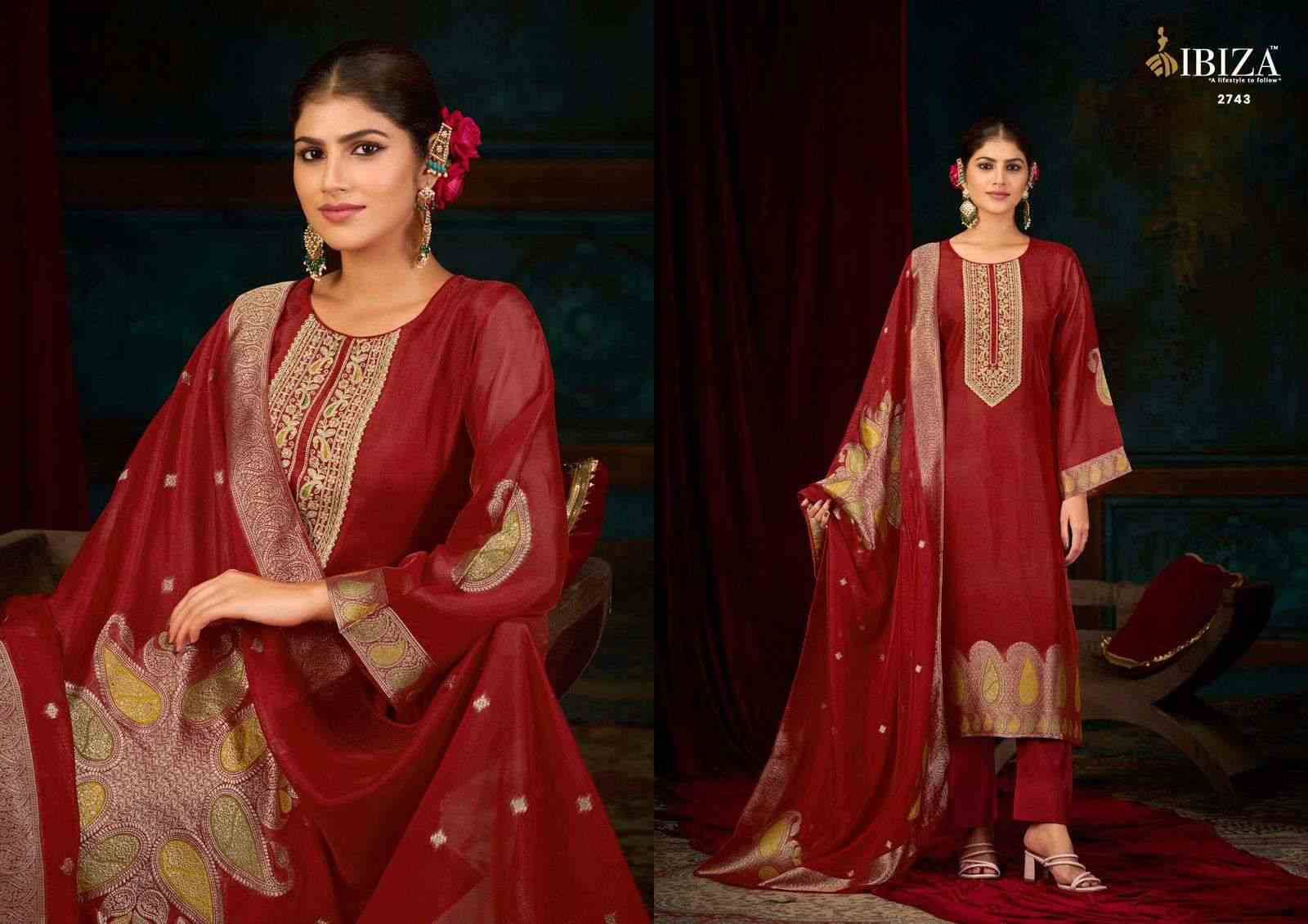 Nova Vol-2 By Ibiza 2741 To 2744 Series Beautiful Festive Suits Colorful Stylish Fancy Casual Wear & Ethnic Wear Pure Bangalori Silk Jacquard Dresses At Wholesale Price