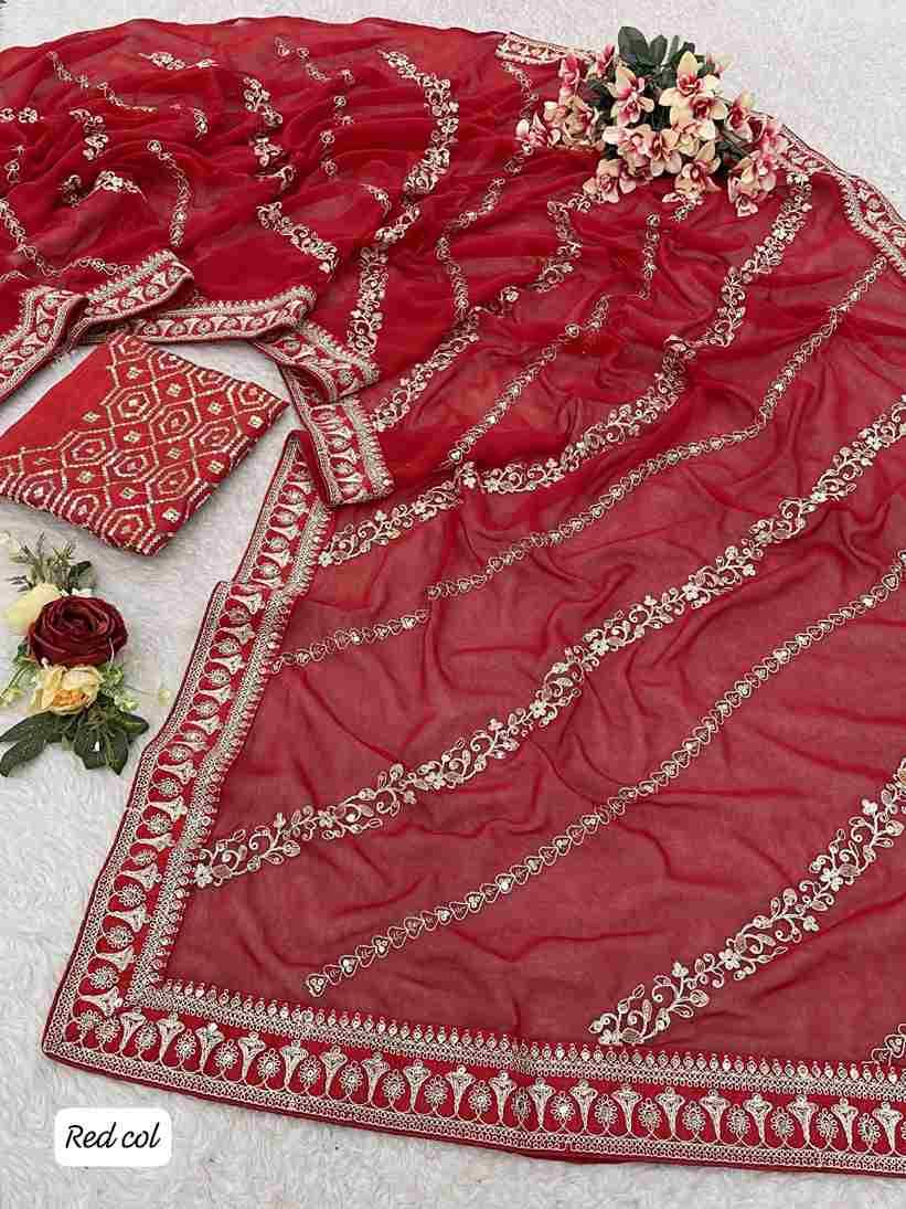 Pc-60 By Fashid Wholesale 01 To 04 Series Indian Traditional Wear Collection Beautiful Stylish Fancy Colorful Party Wear & Occasional Wear Pure Soft Georgette Sarees At Wholesale Price