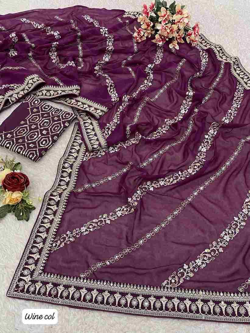 Pc-60 By Fashid Wholesale 01 To 04 Series Indian Traditional Wear Collection Beautiful Stylish Fancy Colorful Party Wear & Occasional Wear Pure Soft Georgette Sarees At Wholesale Price