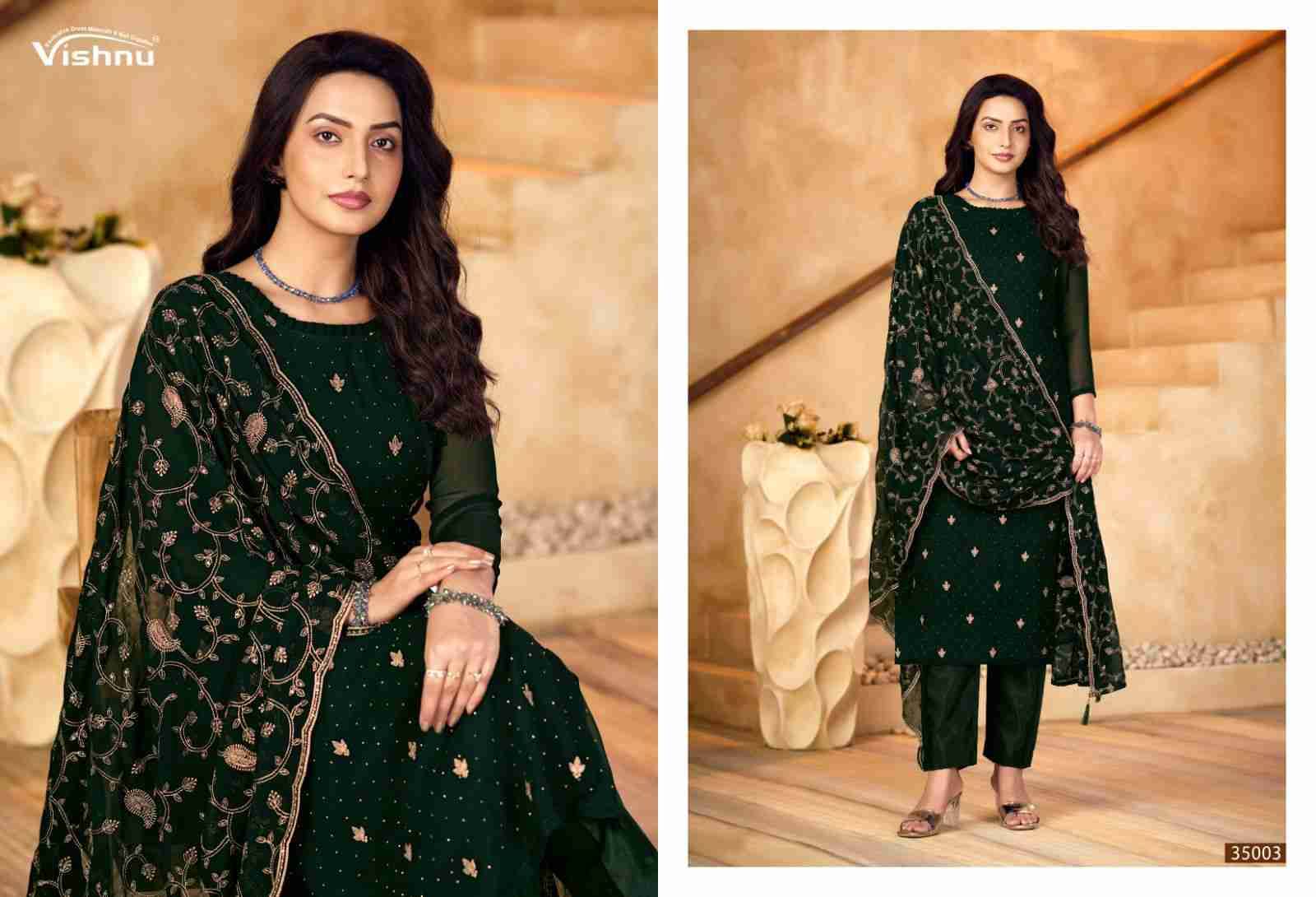 Shabnam By Vishnu 35001 To 35009 Series Beautiful Stylish Festive Suits Fancy Colorful Casual Wear & Ethnic Wear & Ready To Wear Faux Georgette Dresses At Wholesale Price