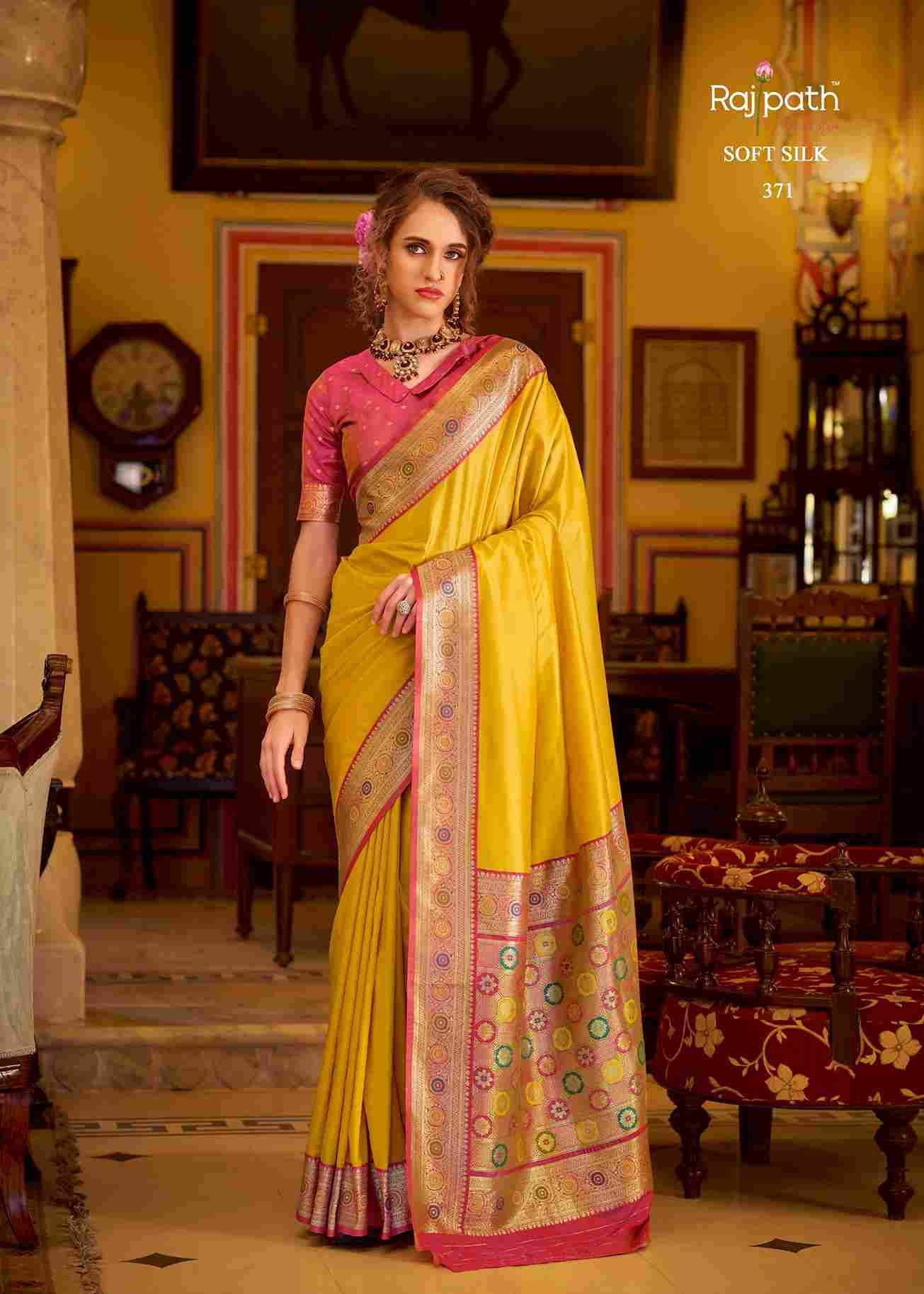 Chhaya Silk By Rajpath 370 To 377 Series Indian Traditional Wear Collection Beautiful Stylish Fancy Colorful Party Wear & Occasional Wear Soft Silk Sarees At Wholesale Price