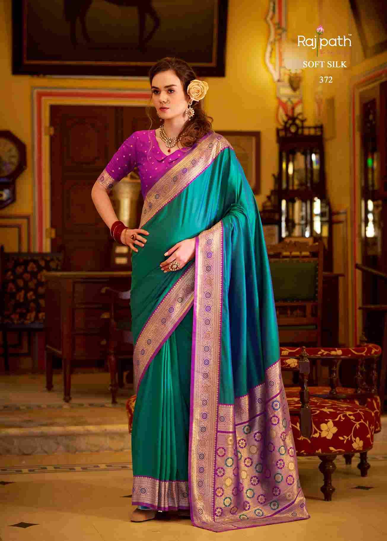 Chhaya Silk By Rajpath 370 To 377 Series Indian Traditional Wear Collection Beautiful Stylish Fancy Colorful Party Wear & Occasional Wear Soft Silk Sarees At Wholesale Price