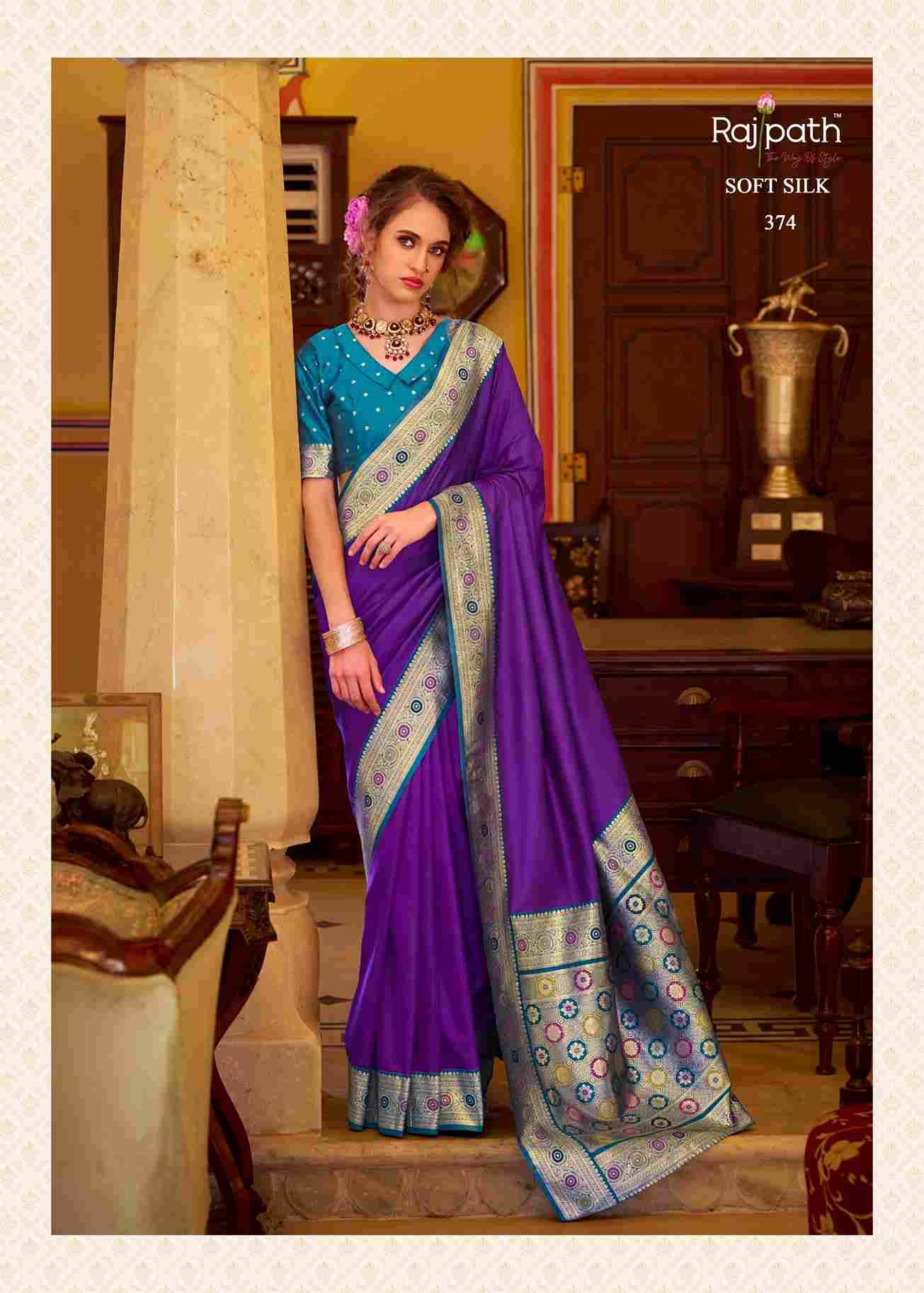 Chhaya Silk By Rajpath 370 To 377 Series Indian Traditional Wear Collection Beautiful Stylish Fancy Colorful Party Wear & Occasional Wear Soft Silk Sarees At Wholesale Price
