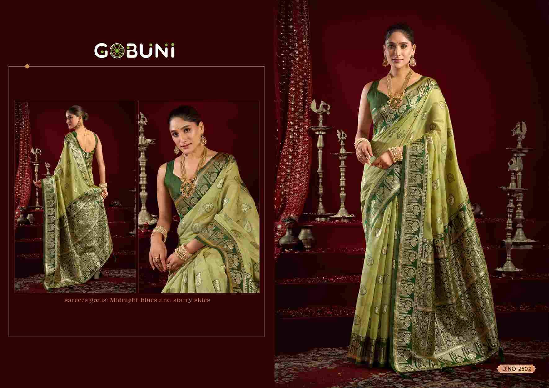 Shivika By Gobuni 2501 To 2506 Series Indian Traditional Wear Collection Beautiful Stylish Fancy Colorful Party Wear & Occasional Wear Banarasi Sarees At Wholesale Price