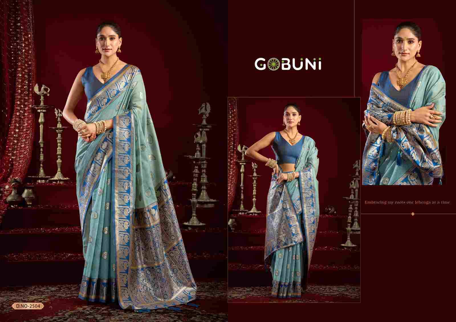 Shivika By Gobuni 2501 To 2506 Series Indian Traditional Wear Collection Beautiful Stylish Fancy Colorful Party Wear & Occasional Wear Banarasi Sarees At Wholesale Price