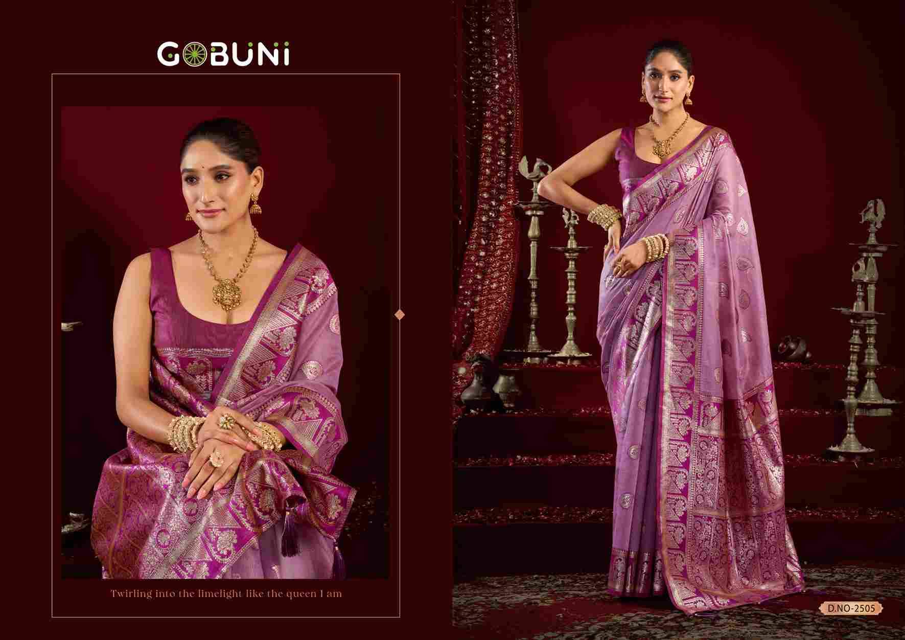 Shivika By Gobuni 2501 To 2506 Series Indian Traditional Wear Collection Beautiful Stylish Fancy Colorful Party Wear & Occasional Wear Banarasi Sarees At Wholesale Price