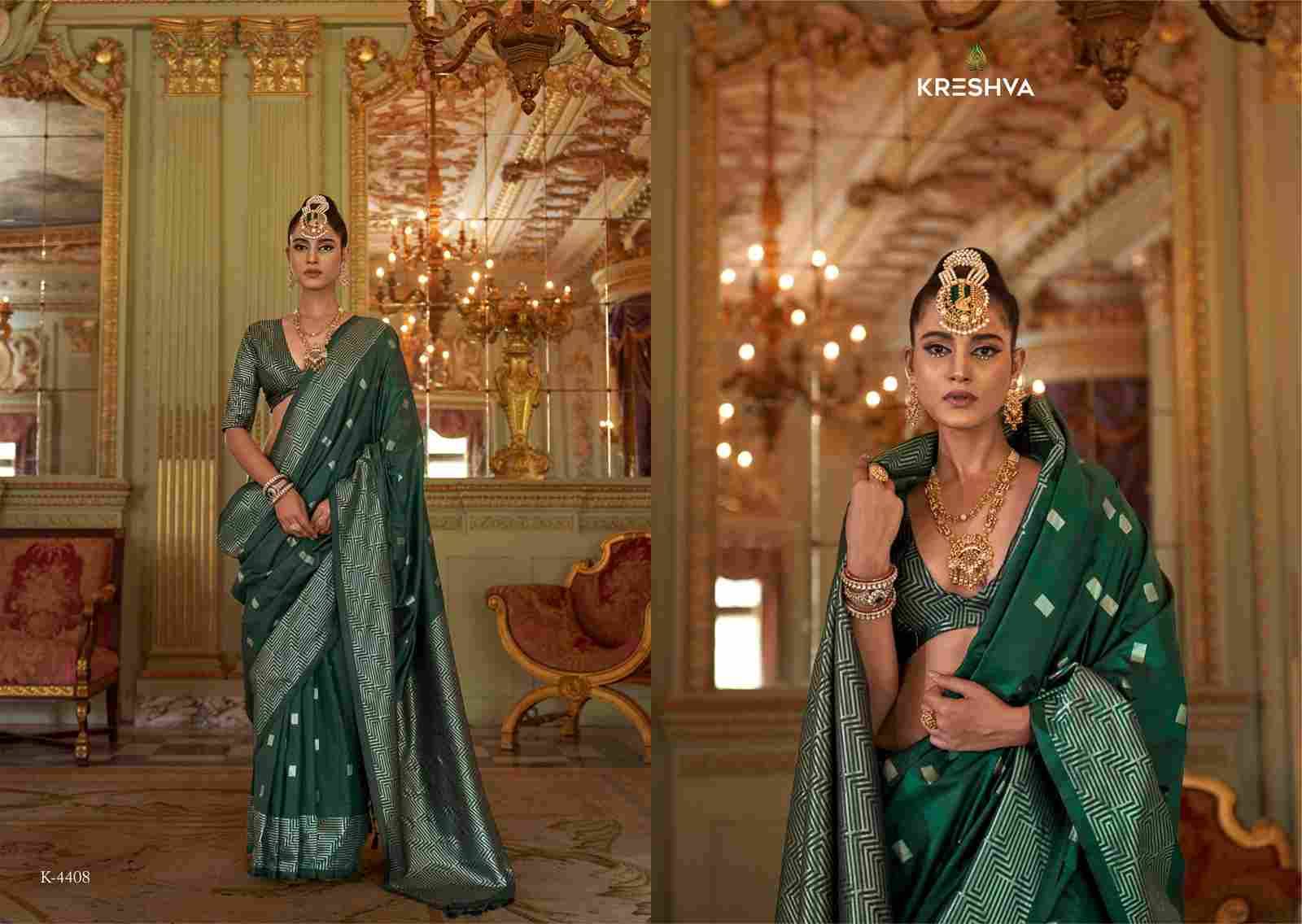 Adbhut By Kreshva 4405 To 4410 Series Indian Traditional Wear Collection Beautiful Stylish Fancy Colorful Party Wear & Occasional Wear Soft Silk Sarees At Wholesale Price