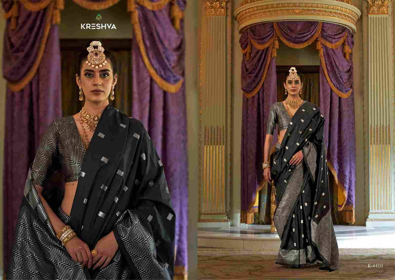 Adbhut By Kreshva 4405 To 4410 Series Indian Traditional Wear Collection Beautiful Stylish Fancy Colorful Party Wear & Occasional Wear Soft Silk Sarees At Wholesale Price