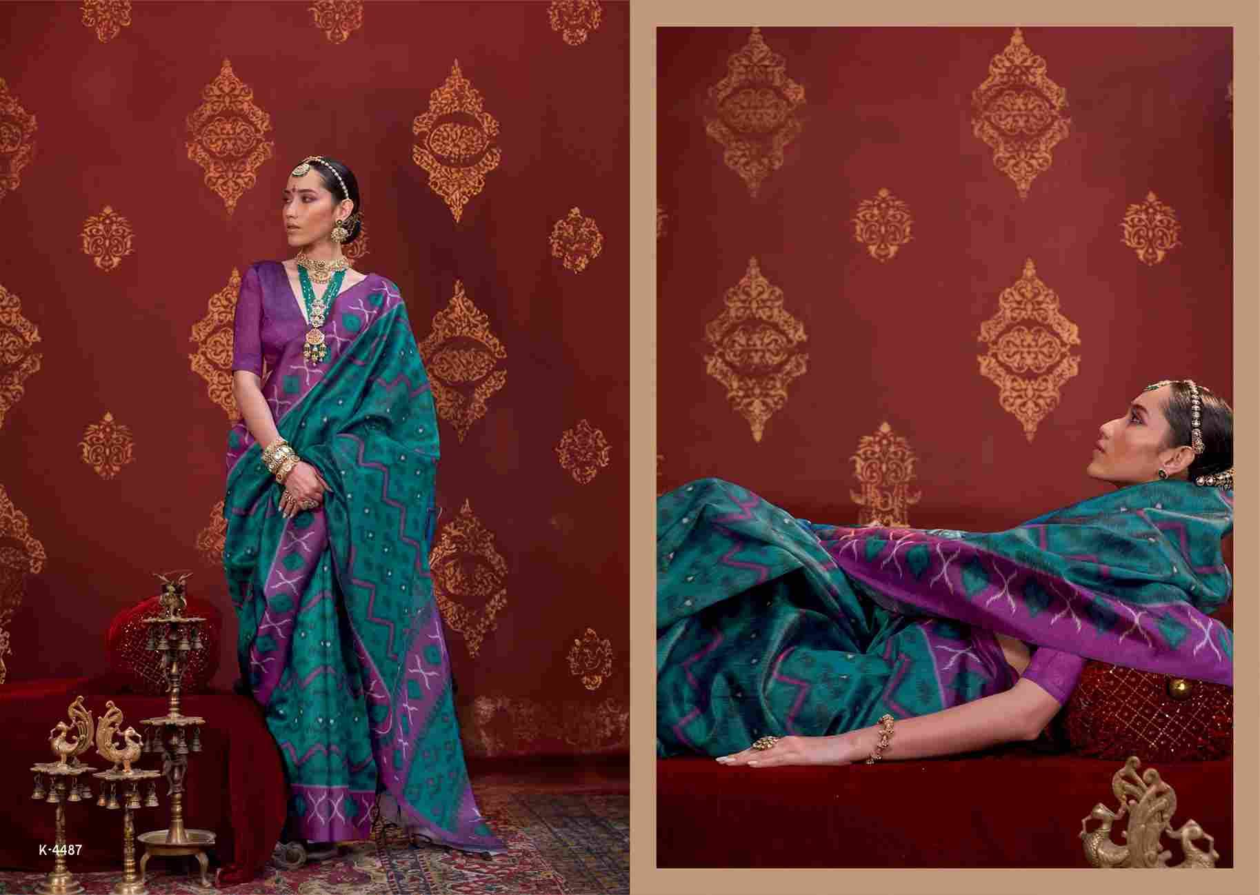 Kavach By Kreshva 4486 To 4493 Series Indian Traditional Wear Collection Beautiful Stylish Fancy Colorful Party Wear & Occasional Wear Soft Silk Sarees At Wholesale Price