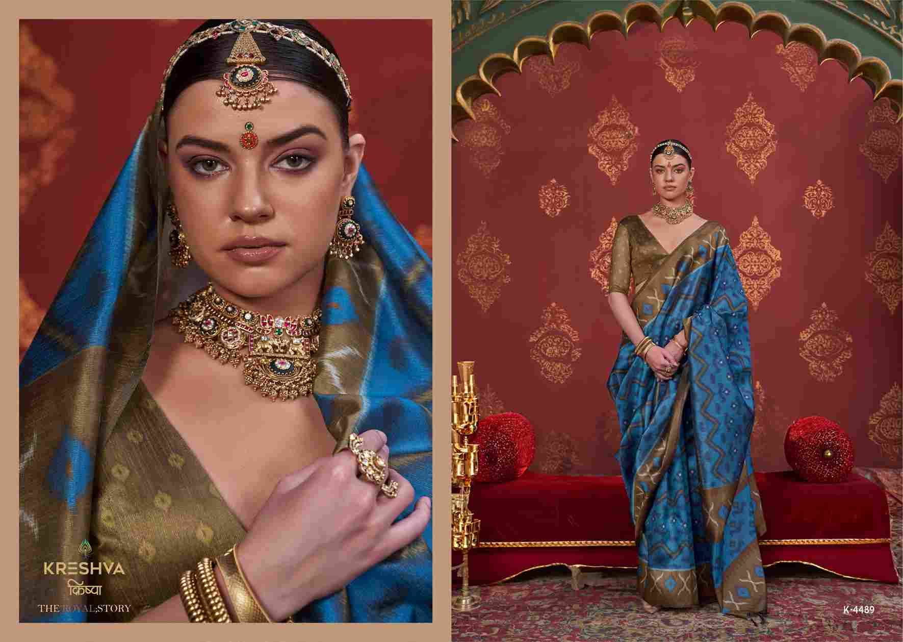Kavach By Kreshva 4486 To 4493 Series Indian Traditional Wear Collection Beautiful Stylish Fancy Colorful Party Wear & Occasional Wear Soft Silk Sarees At Wholesale Price