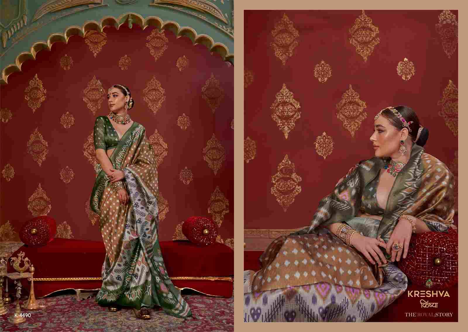Kavach By Kreshva 4486 To 4493 Series Indian Traditional Wear Collection Beautiful Stylish Fancy Colorful Party Wear & Occasional Wear Soft Silk Sarees At Wholesale Price