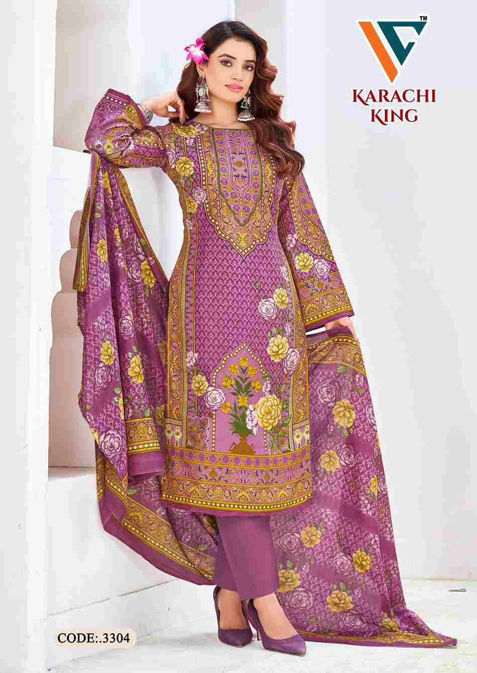 Karachi King Vol-33 By Vandana Creation 3301 To 3308 Series Beautiful Festive Suits Stylish Fancy Colorful Casual Wear & Ethnic Wear Cotton Print Dresses At Wholesale Price