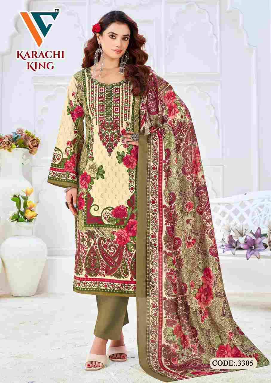 Karachi King Vol-33 By Vandana Creation 3301 To 3308 Series Beautiful Festive Suits Stylish Fancy Colorful Casual Wear & Ethnic Wear Cotton Print Dresses At Wholesale Price