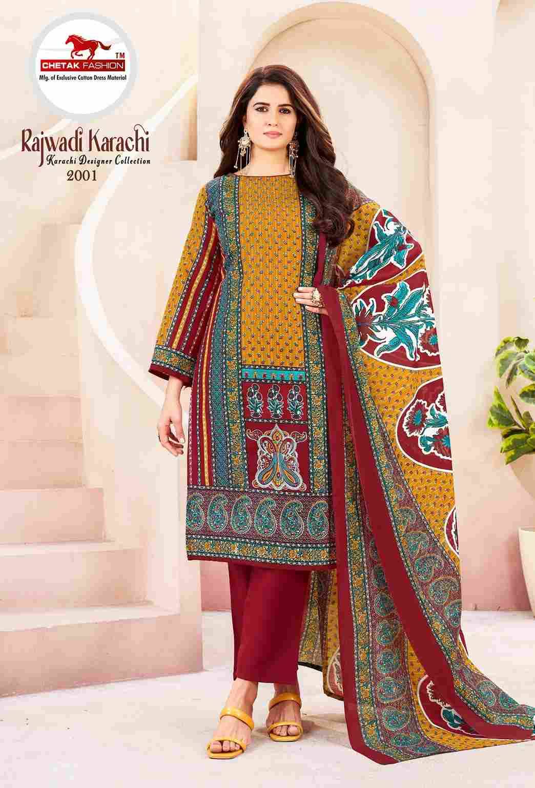 Rajwadi Karachi Vol-2 By Chetak Fashion 2001 To 2010 Series Beautiful Festive Suits Colorful Stylish Fancy Casual Wear & Ethnic Wear Cotton Print Dresses At Wholesale Price
